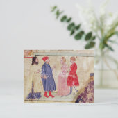 Dante en Virgil met Francesca da Rimini Briefkaart (Staand voorkant)