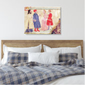 Dante en Virgil met Francesca da Rimini Canvas Afdruk (Insitu (Slaapkamer))