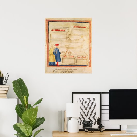 Dante en Virgil ontdekken Count Ugolino Poster (Thuiskantoor)