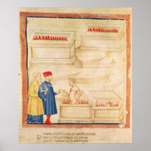 Dante en Virgil ontdekken Count Ugolino Poster
