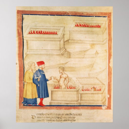 Dante en Virgil ontdekken Count Ugolino Poster (Voorkant)