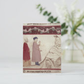 Dante en Virgil ontmoeten de zielen die gevangen z Briefkaart (Staand voorkant)