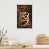 Dante en Virgilius door William-Adolphe Bouguereau Poster (Keuken)