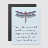 Dante Gabriel Rosetti Dragonfly Quote (Voorkant / Achterkant)