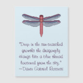 Dante Gabriel Rosetti Dragonfly Quote (Voorkant)