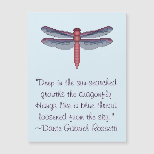 Dante Gabriel Rosetti Dragonfly Quote (Voorkant)