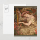 Dante Gabriel Rossetti, A zee-spreuk, 1875-1877 Briefkaart (Voorkant / Achterkant)