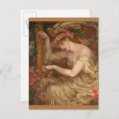 Dante Gabriel Rossetti, A zee-spreuk, 1875-1877 Briefkaart (Voorkant / Achterkant)
