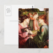 Dante Gabriel Rossetti Art Briefkaart (Voorkant / Achterkant)