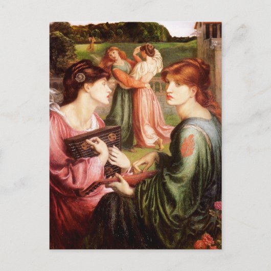 Dante Gabriel Rossetti Art Briefkaart (Voorkant)