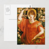Dante Gabriel Rossetti Art Briefkaart (Voorkant / Achterkant)