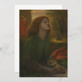 Dante Gabriel Rossetti - Beata Beatrix Kaart (Voorkant / Achterkant)