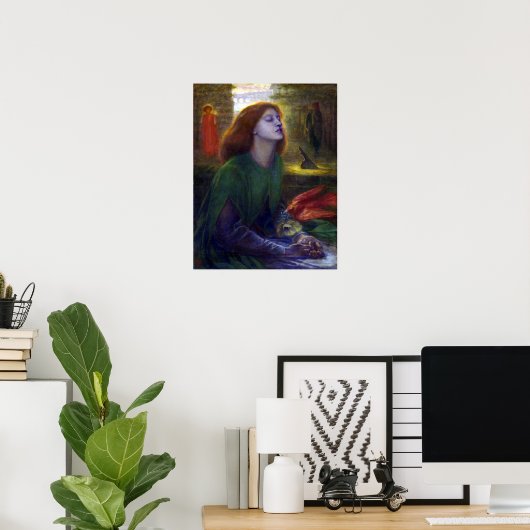 Dante Gabriel Rossetti Beata Beatrix Poster (Thuiskantoor)