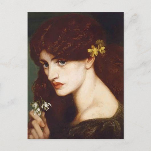Dante Gabriel Rossetti-Blanzifiore (Snowdrops) Briefkaart (Voorkant)