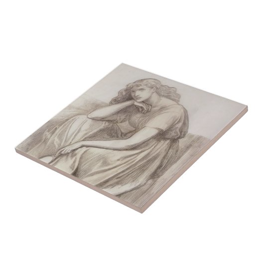 Dante Gabriel Rossetti: Desdemona Tegeltje (Zijkant)