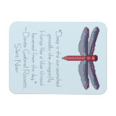 Dante Gabriel Rossetti Dragonfly Quote Magneet (Horizontaal)