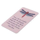 Dante Gabriel Rossetti Dragonfly Quote Magnet Magneet (Linkerzijde)