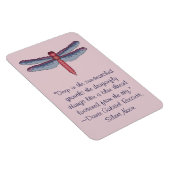 Dante Gabriel Rossetti Dragonfly Quote Magnet Magneet (Rechterzijde)