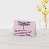 Dante Gabriel Rossetti Dragonfly Quote Notecard Kaart (Gele Bloem)