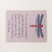 Dante Gabriel Rossetti Dragonfly Quote Puzzle Legpuzzel (Horizontaal)
