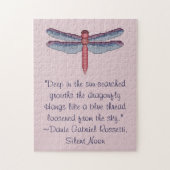 Dante Gabriel Rossetti Dragonfly Quote Puzzle Legpuzzel (Verticaal)