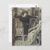 Dante Gabriel Rossetti: Hamlet en Ophelia Briefkaart (Voorkant / Achterkant)