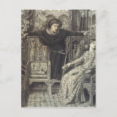 Dante Gabriel Rossetti: Hamlet en Ophelia Briefkaart (Voorkant)