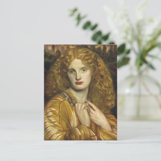 Dante Gabriel Rossetti: Helen of Troy Briefkaart (Staand voorkant)