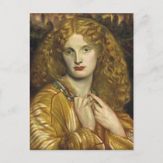 Dante Gabriel Rossetti: Helen of Troy Briefkaart (Voorkant)