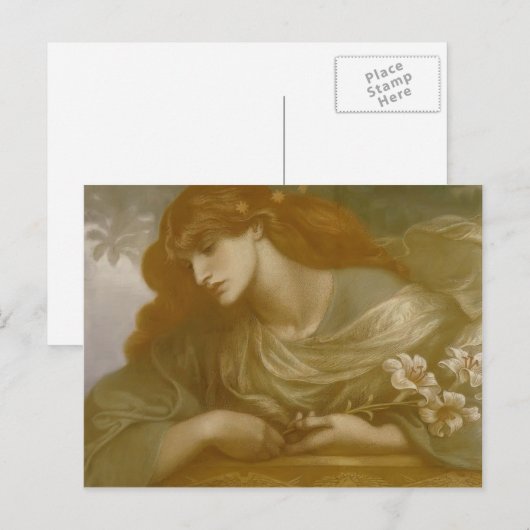 Dante Gabriel Rossetti: Het onderzoek van de "Bles Briefkaart (Voorkant / Achterkant)