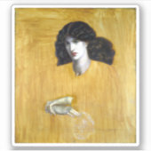 Dante Gabriel Rossetti La Donna Della Finestra Sticker (Voorkant)