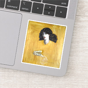 Dante Gabriel Rossetti La Donna Della Finestra Sticker