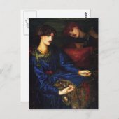 Dante Gabriel Rossetti- Mariana Briefkaart (Voorkant / Achterkant)