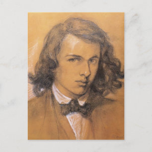 Dante Gabriel Rossetti- Self-Portrait Briefkaart
