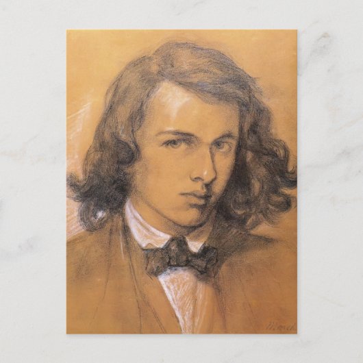 Dante Gabriel Rossetti- Self-Portrait Briefkaart (Voorkant)