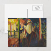 Dante Gabriel Rossetti - Sir Galahad in de zaal Briefkaart (Voorkant / Achterkant)