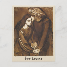 Dante Gabriel Rossetti Twee geliefden 1850 Briefkaart