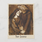 Dante Gabriel Rossetti Twee geliefden 1850 Briefkaart (Voorkant)