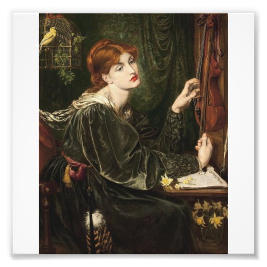 Dante Gabriel Rossetti - Veronica Veronese Foto Afdruk (Voorkant)
