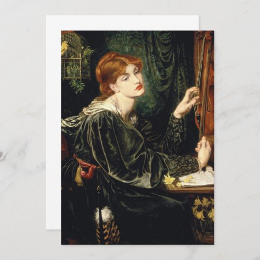 Dante Gabriel Rossetti - Veronica Veronese Kaart (Voorkant / Achterkant)