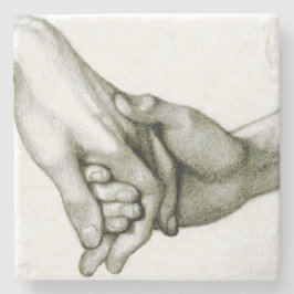 Dante Holding the Hand of Love Stenen Onderzetter