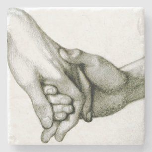 Dante Holding the Hand of Love Stenen Onderzetter
