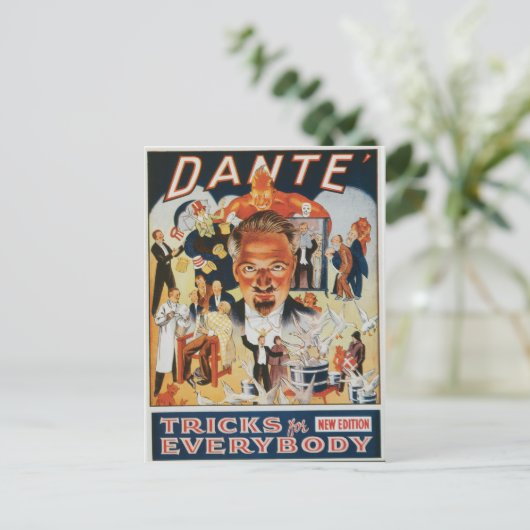Dante  Magicische reclame Briefkaart (Staand voorkant)
