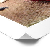 Dante ontmoet Beatrice in Florence. Poster (Hoek)