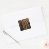Dante ontmoet Beatrice Vierkante Sticker (Envelop)
