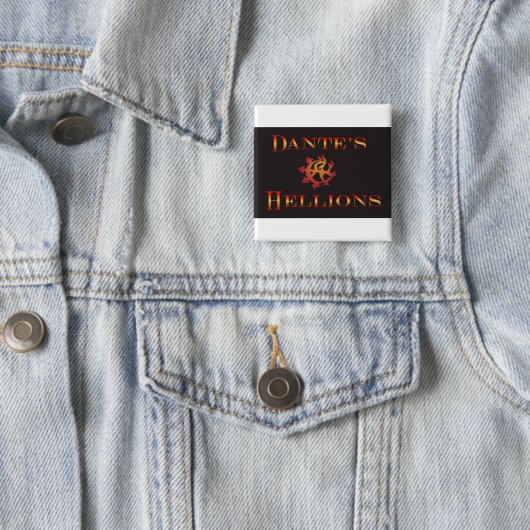 Dante Pin Vierkante Button 5,1 Cm (In situ)