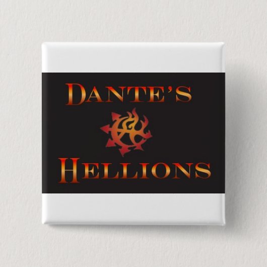 Dante Pin Vierkante Button 5,1 Cm (Voorkant)