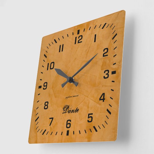 Dante Vierkante Klok (Hoek)