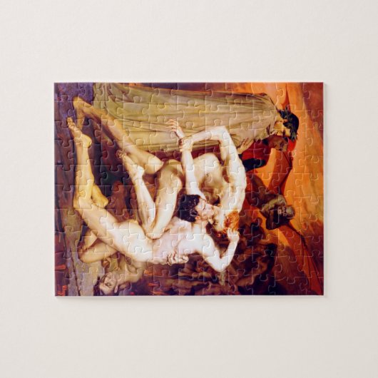 Dante & Virgil (Bouguereau 1850) Legpuzzel (Horizontaal)