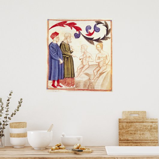 Dante, Virgil en de Plague-stricken Poster (Keuken)